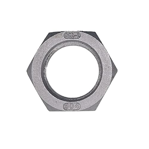 Tuerca de bloqueo BSP de acero inoxidable 304 con acabado hexagonal premium de 1" 2
