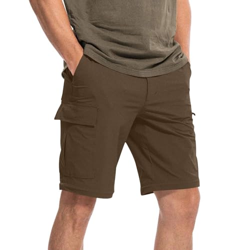 Lightweight Hiking Pants Men Cargo Convertible Quick Dry Waterproof Hiking Pant Zip-Off Breathable Outdoor Travel Pant4