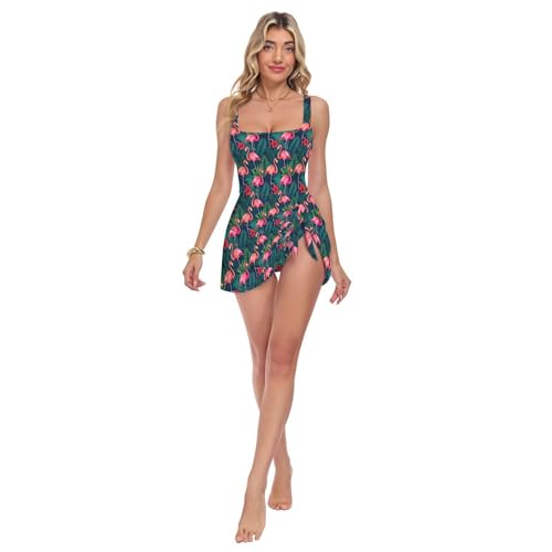 Maillot de bain une pièce bleu et rose idéal pour vos journées plage