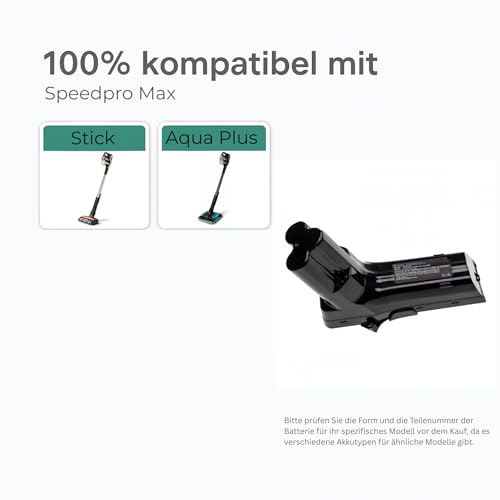 Akku kompatibel für Philips SpeedPro Max, Max Aqua, Max Stick, XC7042/01, XC7043/01, XC8045/01, XC8147, XC8147/01, FC6823/01, FC6826/01, 25.2V, 2,6Ah