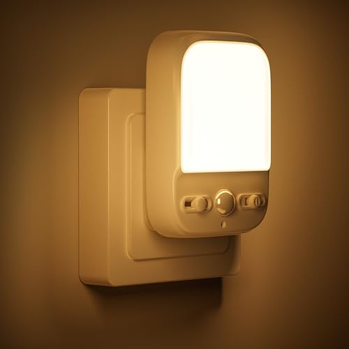 YooShine Nachtlicht Steckdose dimmbar Nachtlicht mit Bewegungsmelder innen,...