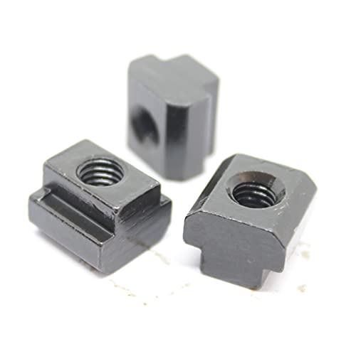 M6 M8 M10 M12 Heavy Duty Black Oxide T Slot Nuts - Machine Clamping Nut CNC UK (2, M6)