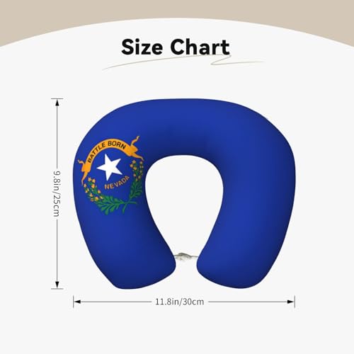 Almohada para cuello con diseño Nevada State Flag miniatura 5