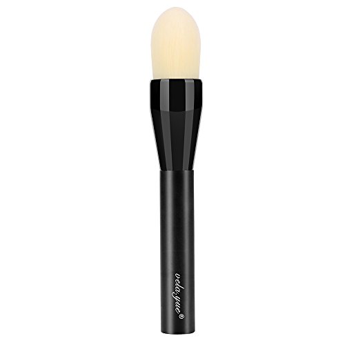 Vela.Yue Synthetic Pointed Foundation Brush Tapered Beauty Applicator for Concealing Blending Liquid Cream Powder Precision Make Up