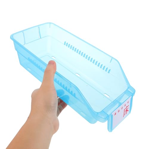 Boîte de rangement médicale ORFOFE bleue en lot de 3 bacs empilables - 6