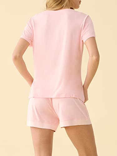 Image of Latuza Women's V-neck Sleepwear Short Sleeve Pajama Set