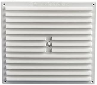 TIMCOWhite Timloc 9x9" Plastic Internal Hit and Miss Louvre Grille Vent