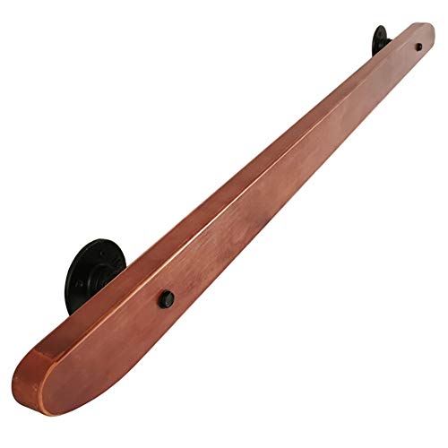 Rampe d'escalier en bois de 100 cm avec fixation murale solide - 2