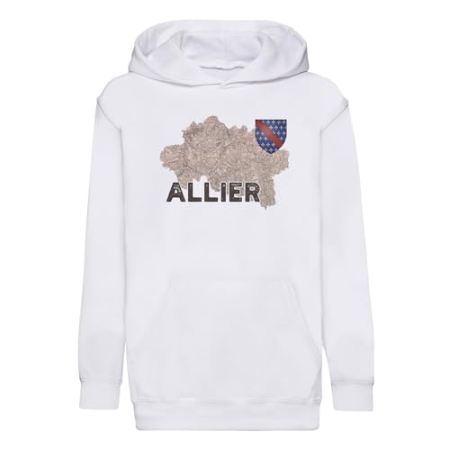 Sweat à capuche enfant Allier 03 vêtement historique Hauts-de-France pull Laon