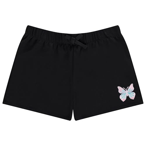 Image of BTween 4 Pack Girls Shorts, Cotton French Terry Shorts for Girls, Kids Summer Clothing