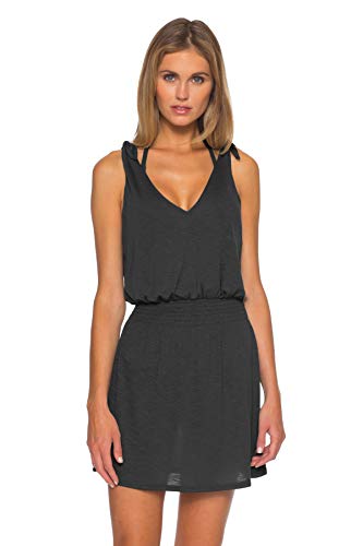 BECCA by Rebecca Virtue Breezy Basics Tie Shoulder Dress Cover-Up