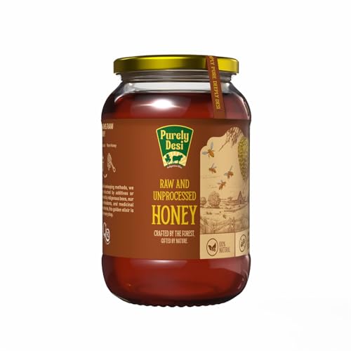Image of Purely Desi Honey | 100% Pure & Natural | No Added Sugar | Lab-Tested for Quality | Rich in Enzymes & Antioxidants | 750g Glass Jar