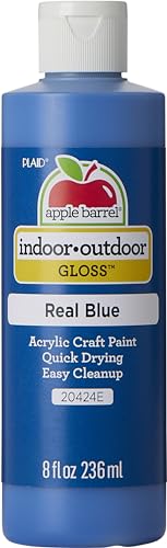 Apple Barrel Gloss Acrylic Paint in Assorted Colors (8 oz), 20424E Gloss Real Blue
