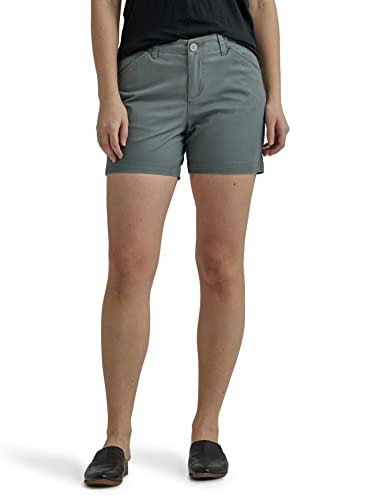 Short chino femme Lee vert fort coupe droite confortable taille 44