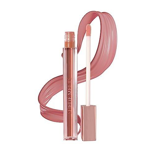 Image of Bergamot Beaute Matte Liquid Lipstick Suede Melts Non Transfer, Waterproof, Kiss Proof Long Lasting Upto 8 + Hours For Women 2.1ml (Blush Crush)