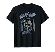 Music Album design. Official Billy Joel T-Shirt Part of the Official Billy Joel Collection by Billy Joel Lightweight, Classic fit, Double-needle sleeve and bottom hem