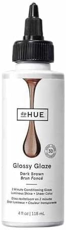 dpHUE Glossy Glaze, Dark Brown - In-Shower Liquid Hair Gloss for Luminous Shine & Sheer Color - Paraben, SLS & SLES Sulfate Free - Leaping Bunny Certified