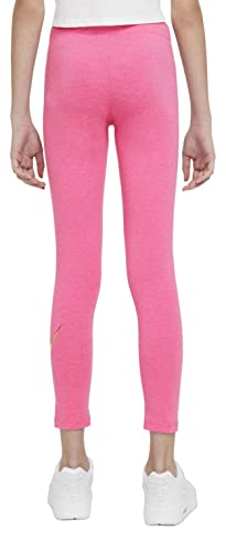 Nike Sportswear Girl's Leggings (as1, Alpha, x_l, Regular, Pink Heather/Gold, X-Large)2
