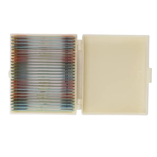 Microscope Slides, 25Pcs Prepared Glass Slides, High Definition Specimens for Biology Education, Enhancing Interest in, Mechanicalcomponents