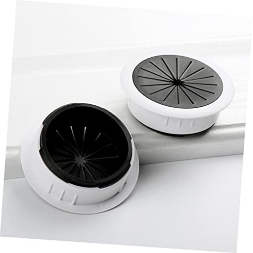 Uonlytech 6Pcs Tapas Redondas para Pasacables para Escritorio y Muebles Organizador de Agujeros para Cables PC Flexible para Gestión de Cableado para Hogar y Oficina miniatura 3
