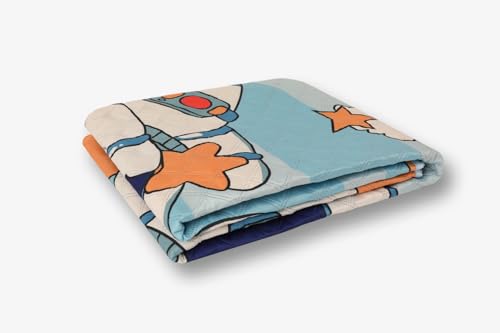 Image of Picnic Blanket Waterproof Camping Mat 200cm Large Beach Picnic Mat with Portable Handy Tote for Travel Sports Home Yoga Park Grass Mat for Baby (Space Pattern)
