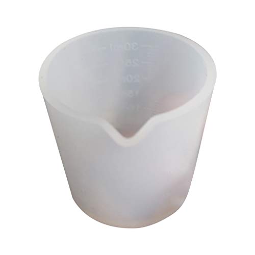 10 vasos medidores de silicona 30 ml reutilizables miniatura 6
