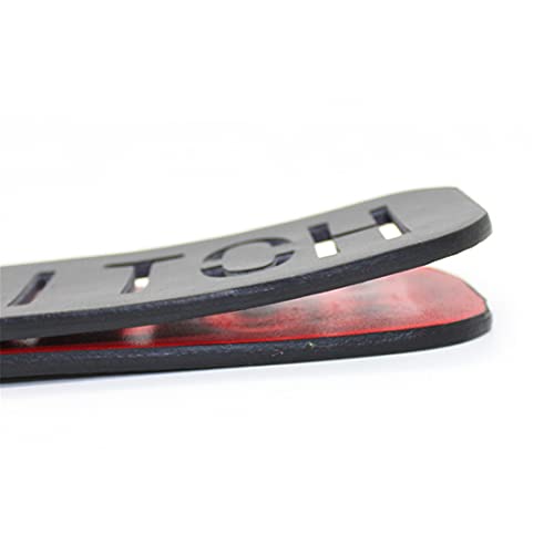 Spanking Paddle brief sex erotiek SM leer dubbellaags zwart rood spanking peddel zweep paren flirten erotische bondage… - Afbeelding 3