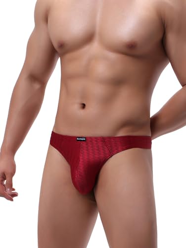 Men's Shining Thong Underwear Stretch T-back Low Rise Hipster Mens Under Panties Sexy2