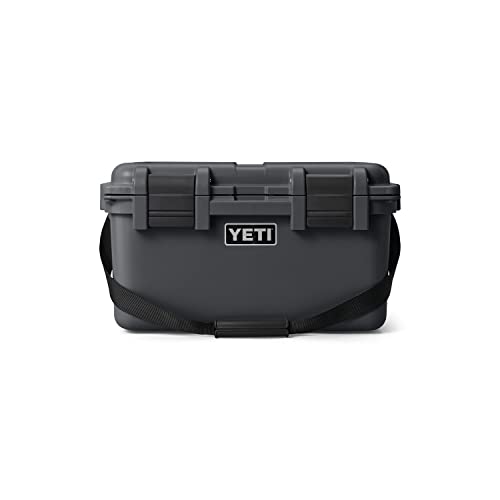 Image of YETI LoadOut 30 GoBox Divided Waterproof Cargo Case, Dry Box, Camera Case, Fishing Tackle Box, Charcoal