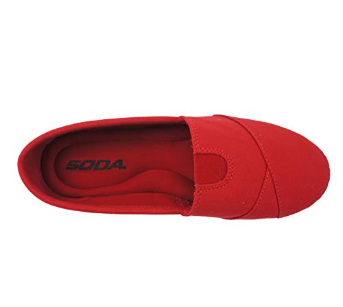 Image of Soda Shoes Women's Obji Round Toe Casual Flat with Padded Insole