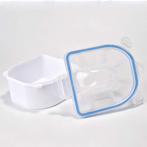 Rolabling 2 Pcs Soaking Soak Bowl Nail Art Polish Remove Wash Soaker Tray Manicure Spa Tool #TOP4