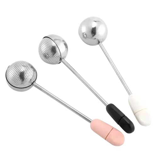 3 Pack Powder Sugar Shaker Stainless Steel Spoon Duster Sifter Dusting Wand for Sugar Flour Spices Coffee Powder Kitchen Tools Accessories