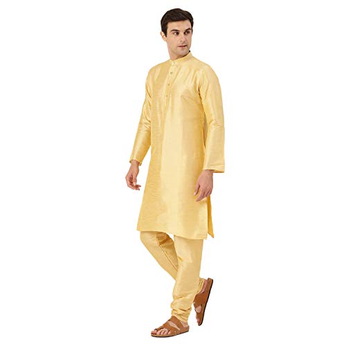 Sojanya (Since 1958, Men's Silk Blend Kurta Pyjama & Nehru Jacket Combo3