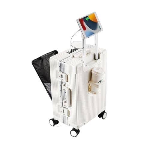 [YUdMFghE] �X�[�c�P�[�Xsuitcase�g���x���o�b�Oluggage �t�����g�I�[�v�j���O�|�P�b�g�X�[�c�P�[�X�A���~�����t���[�����b�N�t��USB�[�d�v���O�X�s�i�[�z�C�[���g�����[�o�b�O���s���[�����O�ו�(N,24Inches 600mm)