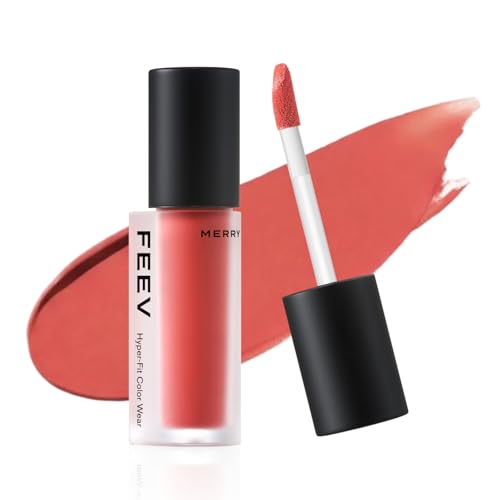 Image of Color Wear Matte Lip Stain, Long Lasting Blur Velvet, Merry Coral, 0.12 Oz