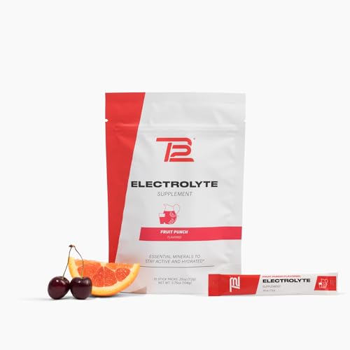 TB12 Electrolytes Powder Packets Fruit Punch – Mineral-Rich Electrolyte Powder
