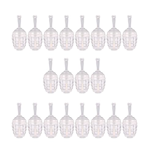 20 recipientes transparentes para brillo de labios, pequeños tubos de lápiz labial para un fácil transporte y solución de maquillaje fácil de transportar, Transparent