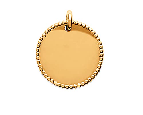 Médaille Ronde en plaqué or avec gravure pour sublimer votre style quotidien