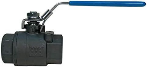 Bonomi 600 LL 2" Carbon Steel Ball Valve Full Port, NPT Ball with Locking Handle - 2 Pieces