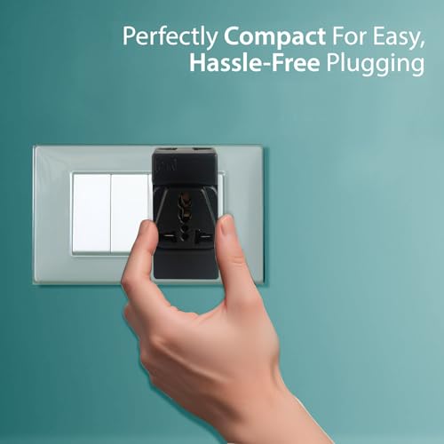 Image of MX 5A to 15A Converter Plug | 3-Pin Universal Adapter | Heavy-Duty Power Converter Socket | Universal Socket Plug (2 Pin 3 Pin Multi Plug Adapter, Pack of 3)