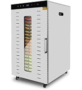 Amazon.com: Commercial Food Dehydrator for Jerky, Large Drying Space ...