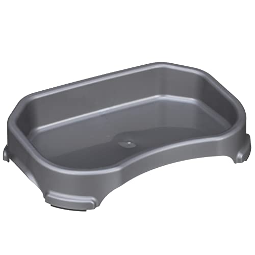 Image of Neater Pet Brands Large Capacity Outdoor Dog Water Bowl for Small Dogs, Cats, Reptiles, Birds, & Small Animals, Outdoor Water Bowls for Dogs (8 Cups), Feed Bowl & Trough, Indoor or Outside, Grey