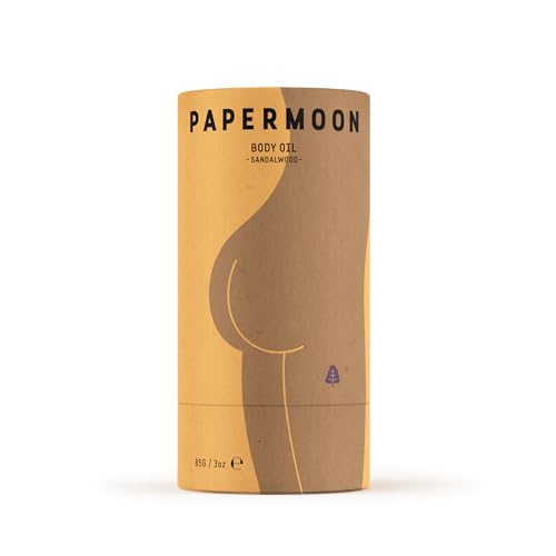 PAPERMOON SANDALWOOD BODY OIL MOISTURISER STICK PLASTIC FREE AUSTRALIAN MADE