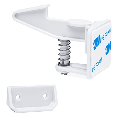 Child Safety Cabinet Locks 10 Pack  Babyproofing for Drawers, Doors and Closets with Super Strong 3M Adhesive  Easy Installation, No Tools Required - By Zomee