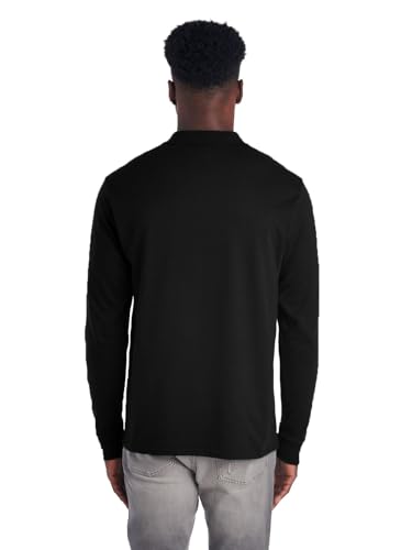 Jerzees Men's Long Sleeve Polo Shirts, Cotton Blend, Two Button Closure, Regular Fit, Sizes S-2x3