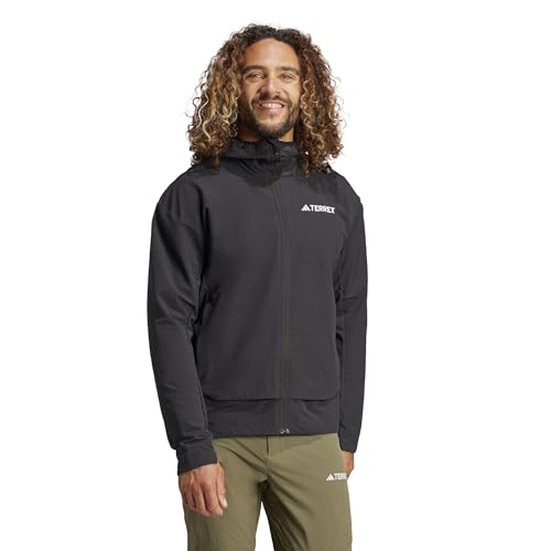 adidas Men's Terrex Multi Soft shell Jacket, Black, L - Image 3