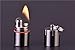 The World's Smallest Kerosene Lighter! Height 2.5cm/φ 1.3cm Capsule Lighter Portable Metal Miniature EDC Gear Waterproof Tiny Peanut Lighter (Fuel not Included) (Mini Black)