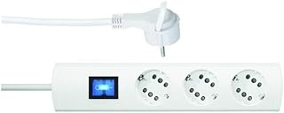 TSD PROTEC.CLASS PTSD2 3SFW1 - Maceta con Interruptor (1,4 m), Color Blanco