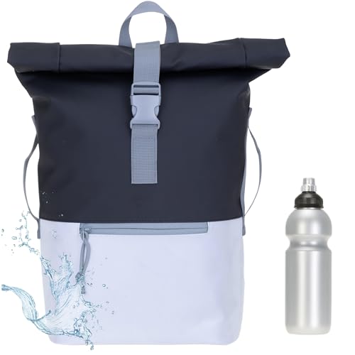 Elephant Rucksack Herren Plane Time Bag Kurierrucksack Roll-Top Fahrradrucksack Sport Fitness Damen 23 Liter A4 12821 + Flasche (Schwarz Reflektor 12832) Elephant Rucksack Herren Plane Time Bag Kurierrucksack Roll-Top Fahrradrucksack Sport Fitness Damen 23 Liter A4 12821 + Flasche (Schwarz Reflektor 12832)