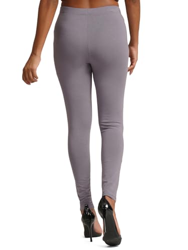 Image of ONE SKY Women Full Length Leggings | Cotton Modal Spandex Blend | High Waist Stretchable & Bio-Washed Fabric | Colour-Lock Technology | Comfortable Leggings for Women